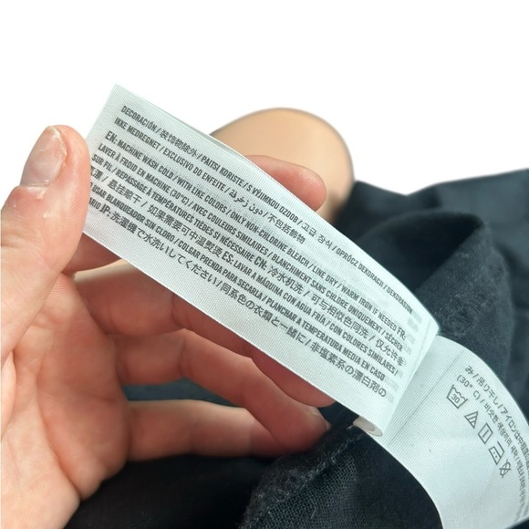 Abercrombie and Fitch Oversized Button Up Shirt in Black Size XXS Linen Blend - Picture 9 of 9